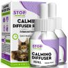 Pheromone Calming Diffuser Refill 2 Pack for Cats with Long Lasting Relax Effect Enhanced Formula of Anxiety Relief Stress Prevention for Pets Diffuse