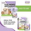 Pheromone Calming Diffuser Refill 2 Pack for Cats with Long Lasting Relax Effect Enhanced Formula of Anxiety Relief Stress Prevention for Pets Diffuse
